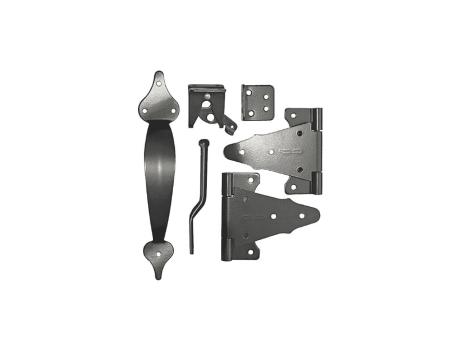 NUVO BLACK GATE COMBO KIT (hinge/latch/pull)