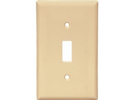 1 GANG TOGGLE SWITCH PLATE IVORY
