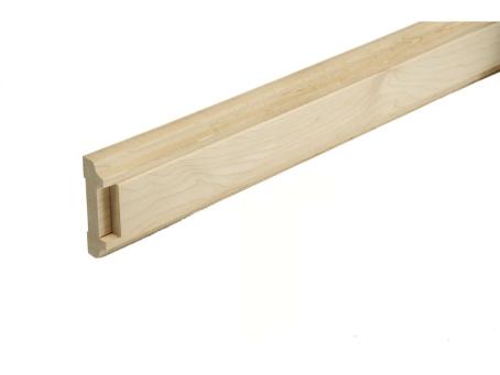 WSW MAPLE SHOE RAIL GROOVED 1-1/2"x8