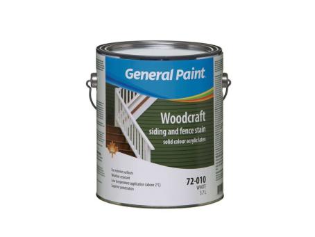 GP WOODCRAFT SOLID LATEX SIDING & FENCE STAIN WB 1G