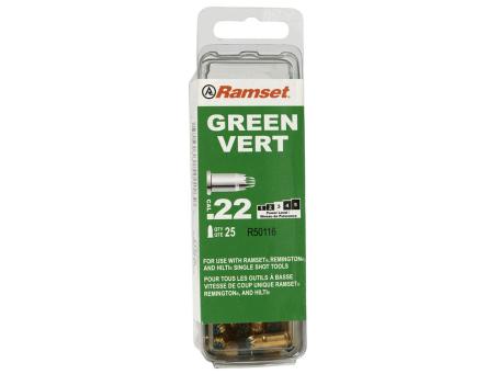 RAMSET .22cal GREEN CRIMP-LOAD 25pk
