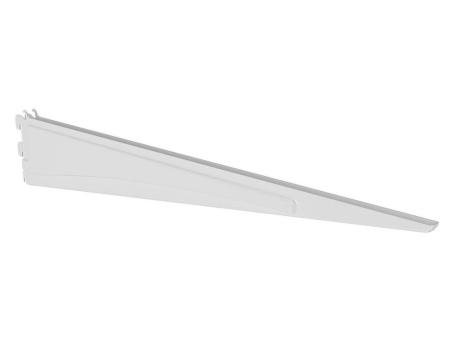 CM 16” DOUBLE SLOT SHELF BRACKET WHITE