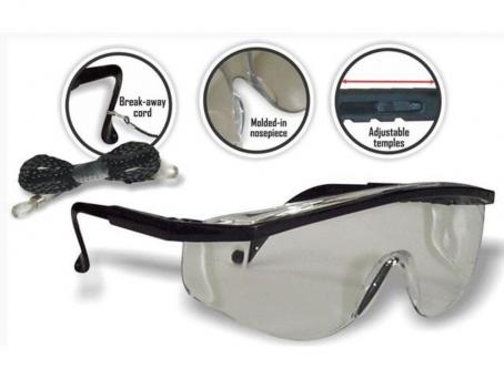 ADJ ARMS SMOKED LENS SAFETY GLASSES