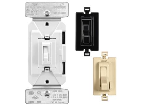 3-WAY DIMMER SWITCH TOGGLE ALL-LOAD KIT BLK/WHT/IVRY