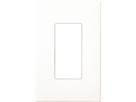 1 GANG DECORATOR MID SIZE SCREWLESS PLATE WHITE