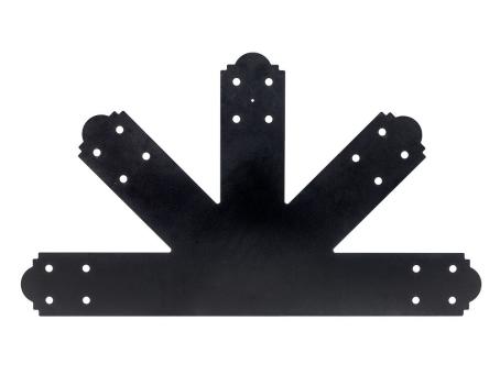 OUTDOOR ACCENTS MISSION 12/12 GABLE PLATE BLACK