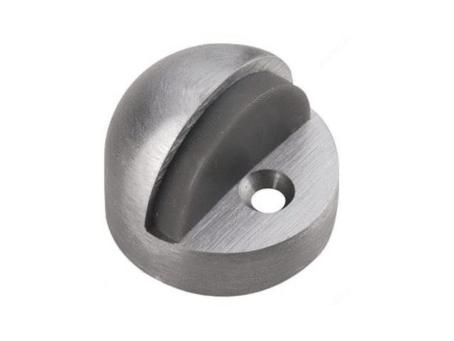 DOMED DOOR STOP HIGH-PROFILE BRUSHED CHROME