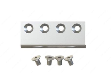 ONWARD FLAT RAIL CONNECTOR PLATE STAINLESS