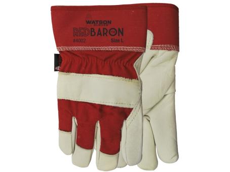 RED BARON UNLINED FULL-GRAIN COWHIDE LEATHER GLOVE LG