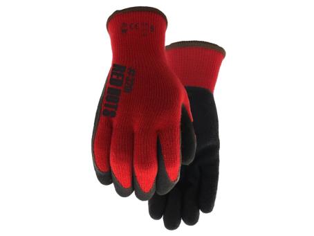 WATSON RED HOTS RUBBER LATEX COATED FLEECE LINED 10GG GLOVES XLARGE