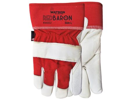 WATSON RED BARON COWHIDE LEATHER SHERPA LINED GLOVES XLARGE