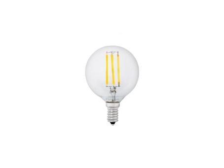 4w LED DIMMABLE DAYLIGHT G16 CLEAR FILAMENT E12 BASE BULB