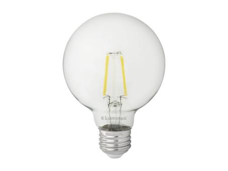 4.5w LED DIMMABLE DAYLIGHT G25 CLEAR FILAMENT BULB
