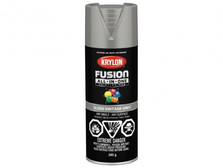 FUSION GLOSS VINTAGE GREY ALL-IN-ONE PAINT 340g