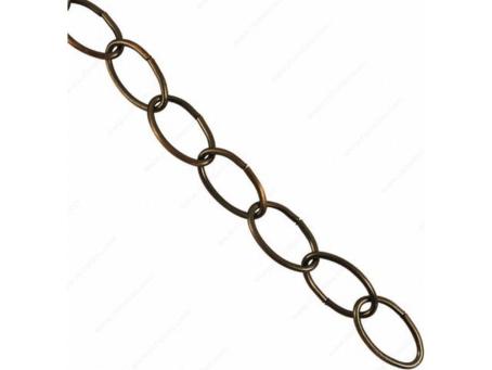 ONWARD #10x8' OVAL SWAG CHAIN ANTIQUE BRASS