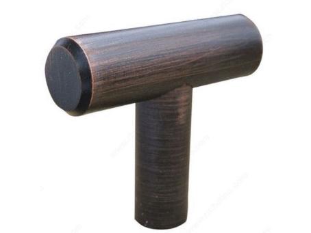 RICHELIEU 40mm #305 STEEL KNOB BRUSHED OIL-RUBBED BRONZE