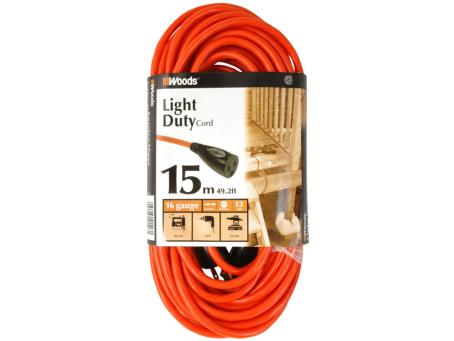 15m 16/3 LIGHT DUTY W/PROOF EXTENSION CORD