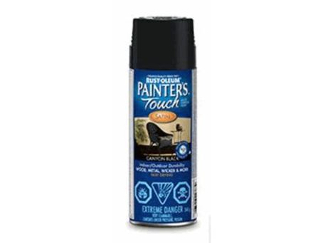 PAINTER'S TOUCH SATIN CANYON BLACK GENERAL PURPOSE PAINT 340G