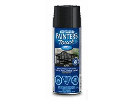 PAINTER'S TOUCH GLOSS BLACK GENERAL PURPOSE PAINT 340G