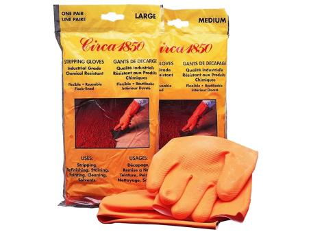 LATEX STRIPPING GLOVES LARGE
