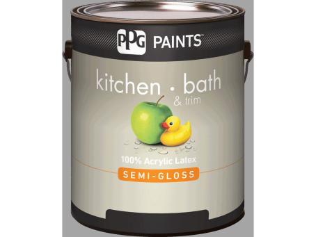 PPG KITCHEN & BATH SEMI-GLOSS LATEX WHITE/PASTEL BASE 3.78L