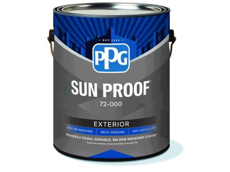PPG SUN PROOF EXTERIOR FLAT LATEX WHITE/PASTEL BASE 3.78L