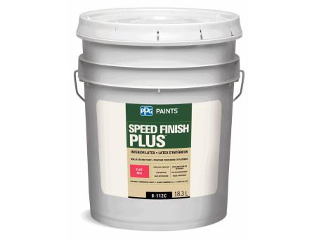 PPG SPEED FINISH INTERIOR FLAT LATEX COMMERCIAL WHITE 18.9L