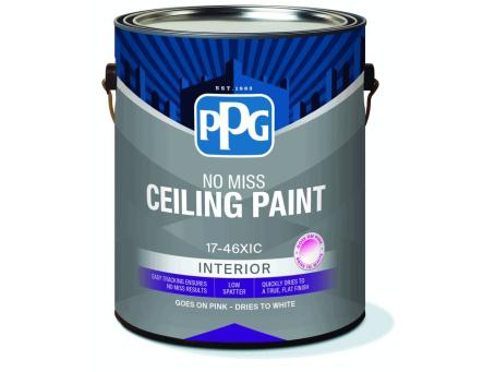 PPG NO MISS PINK TO WHITE LATEX CEILING PAINT 3.78L