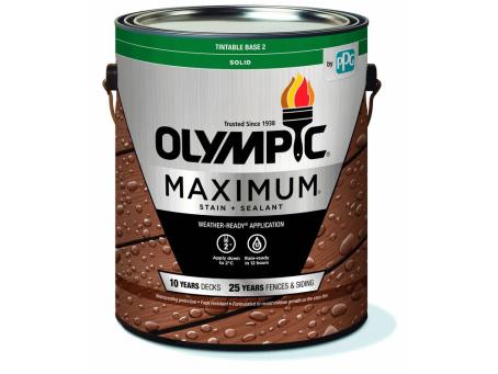 PPG OLYMPIC MAXIMUM SOLID STAIN BASE 2 3.78L