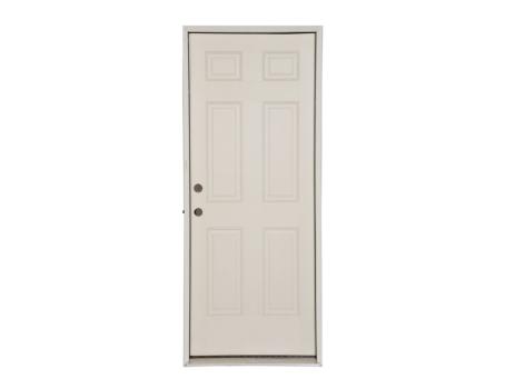 2/8x6/8 2x4 RH 6-PANEL FIBERGLASS DOOR