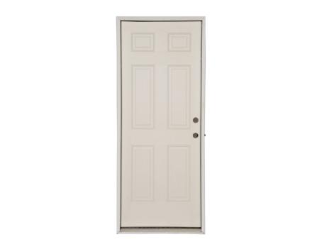 2/8x6/8 2x6 LH 6-PANEL FIBERGLASS DOOR