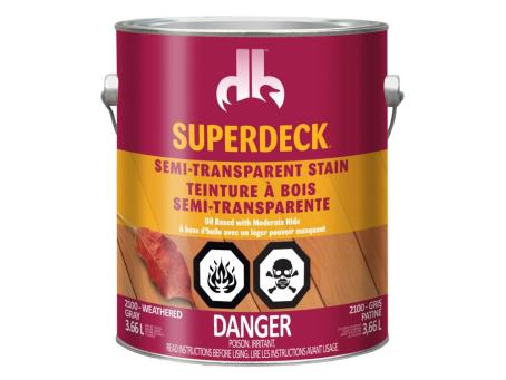 SUPERDECK SEMI-TRANS STAIN WEATHERED GREY 3.79L
